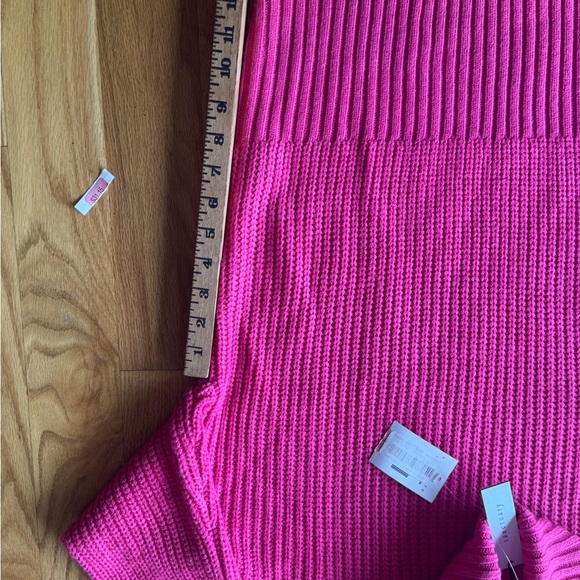 Sanctuary Pink Cowl Neck Sweater Chunky Knit New - Picture 7 of 11
